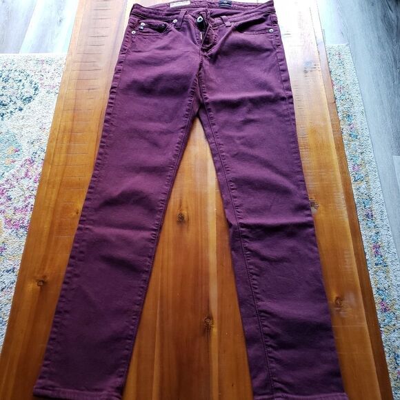 AG Adriano Goldschmied The Stevie Ankle Slim Straight Leg Purple Size 26R - Picture 3 of 15